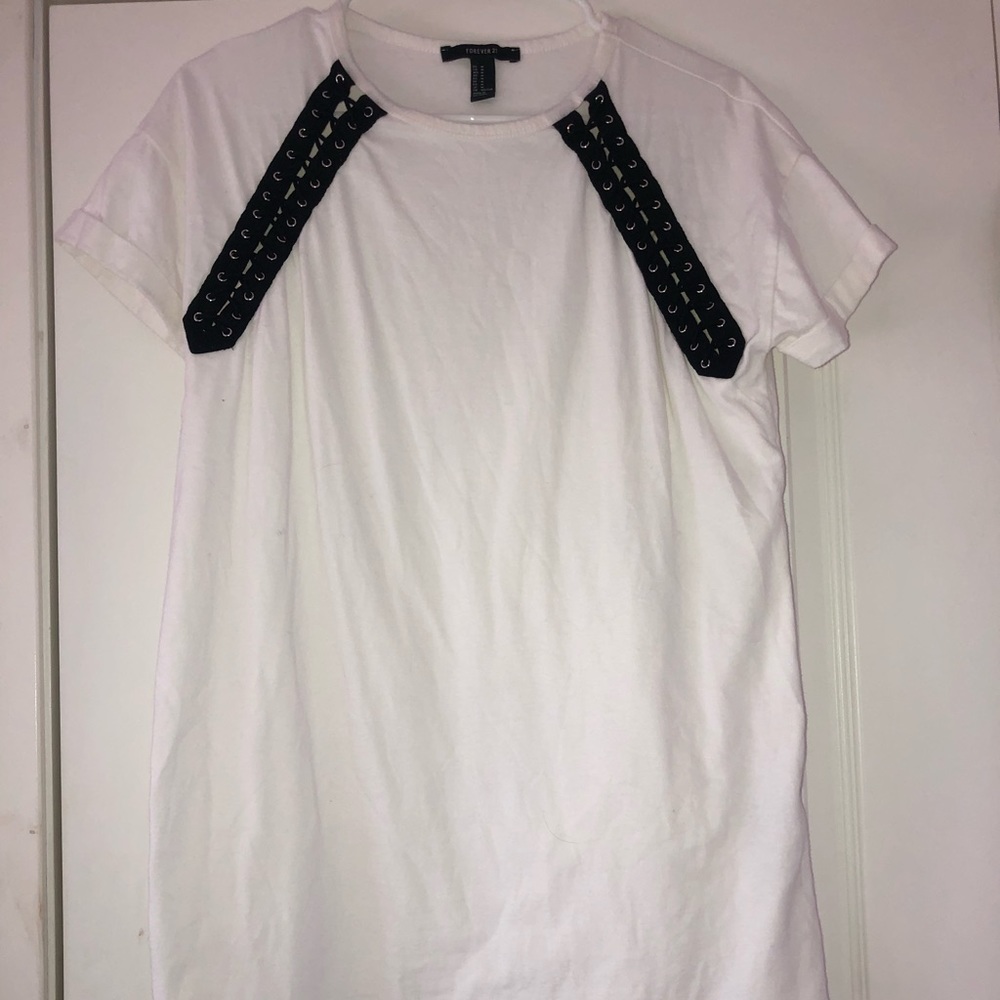 White T-shirt dress